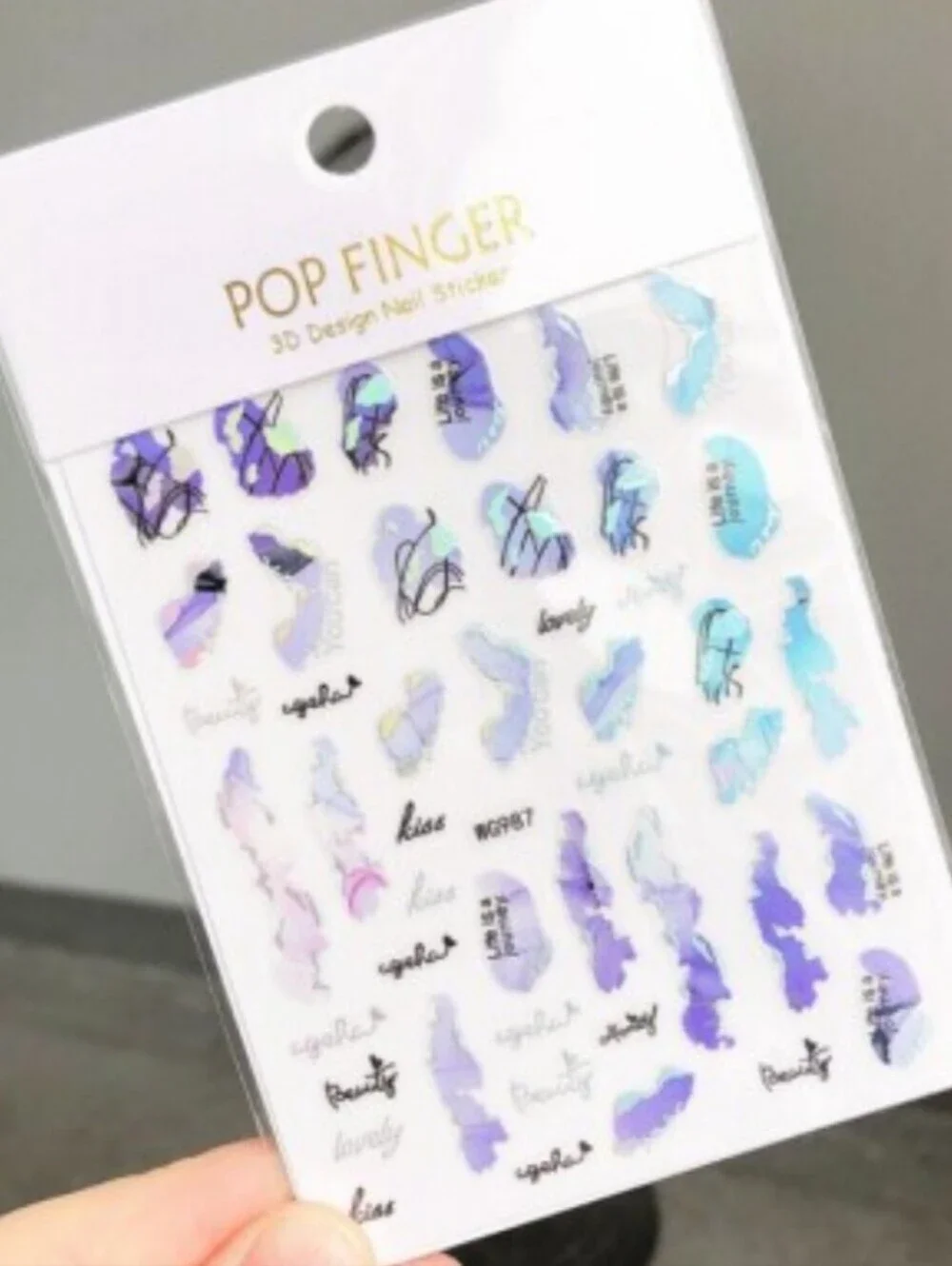 Trendy Self Adhesive Nails Art Transfer Sticker